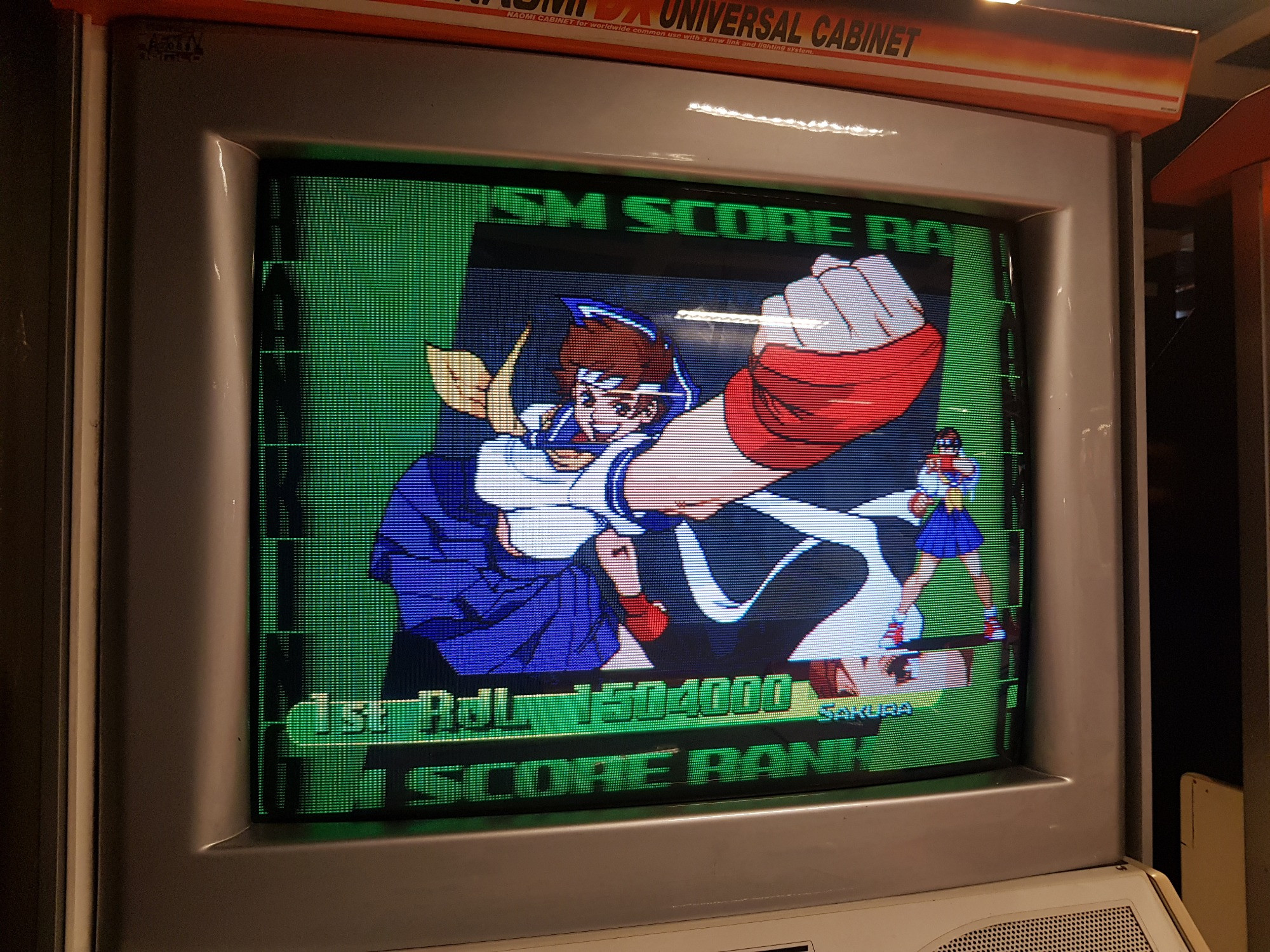 High score screen of Street Fighter Zero 3 (Japanese version of SFA3) after I 1CC’d the game with Sakura with a score of 1,504,000
