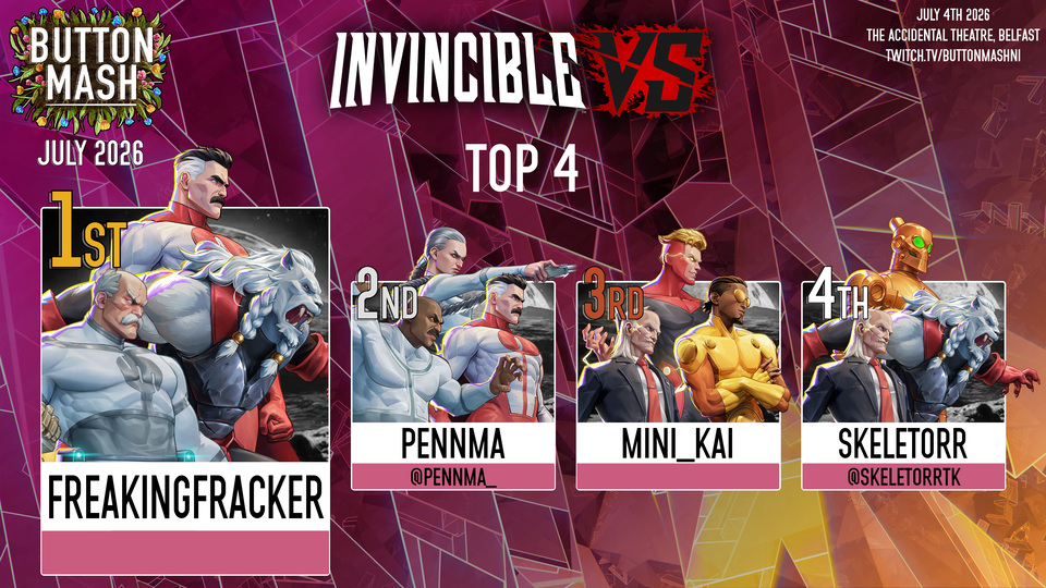 INVS: 1) FreakingFracker (Omni-Man/Battle Beast/Conquest) 2) Pennma (Thula/Omni-Man/Lucan) 3) Mini_Kai (Powerplex/Bulletproof/Cecil) 4) Skeletorr (Robot/Battle Beast/Cecil)