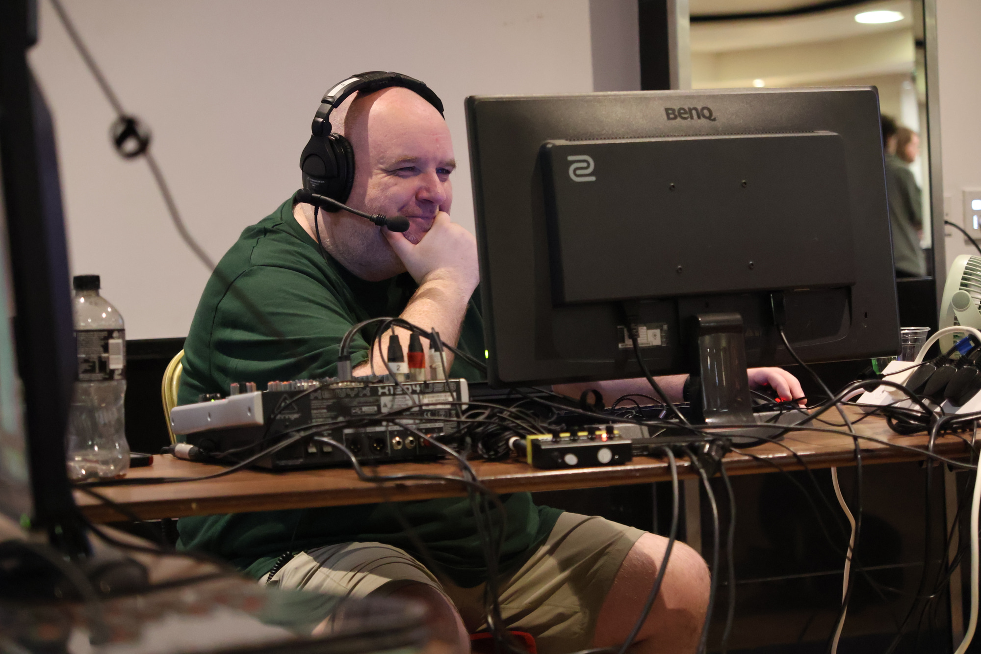 Brian “hard at work”