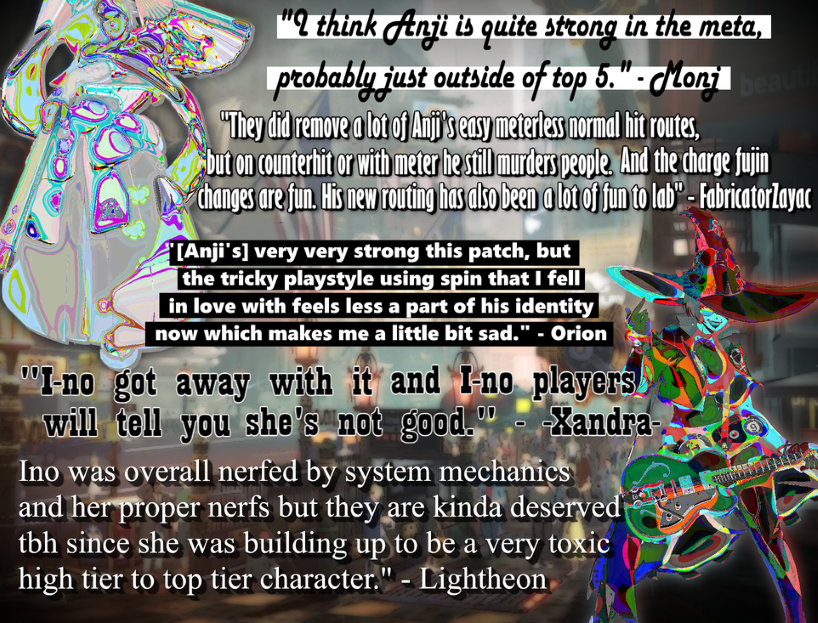 Anji & I-no players give their opinion on their character.